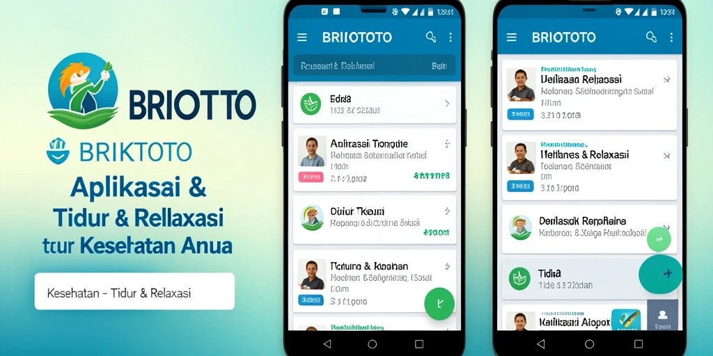 Tampilan antarmuka BRIOTOTO yang menenangkan dan mudah digunakan.