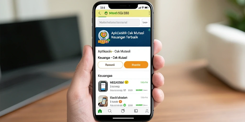 Antarmuka MEGA388 menunjukkan detail mutasi keuangan dengan jelas.